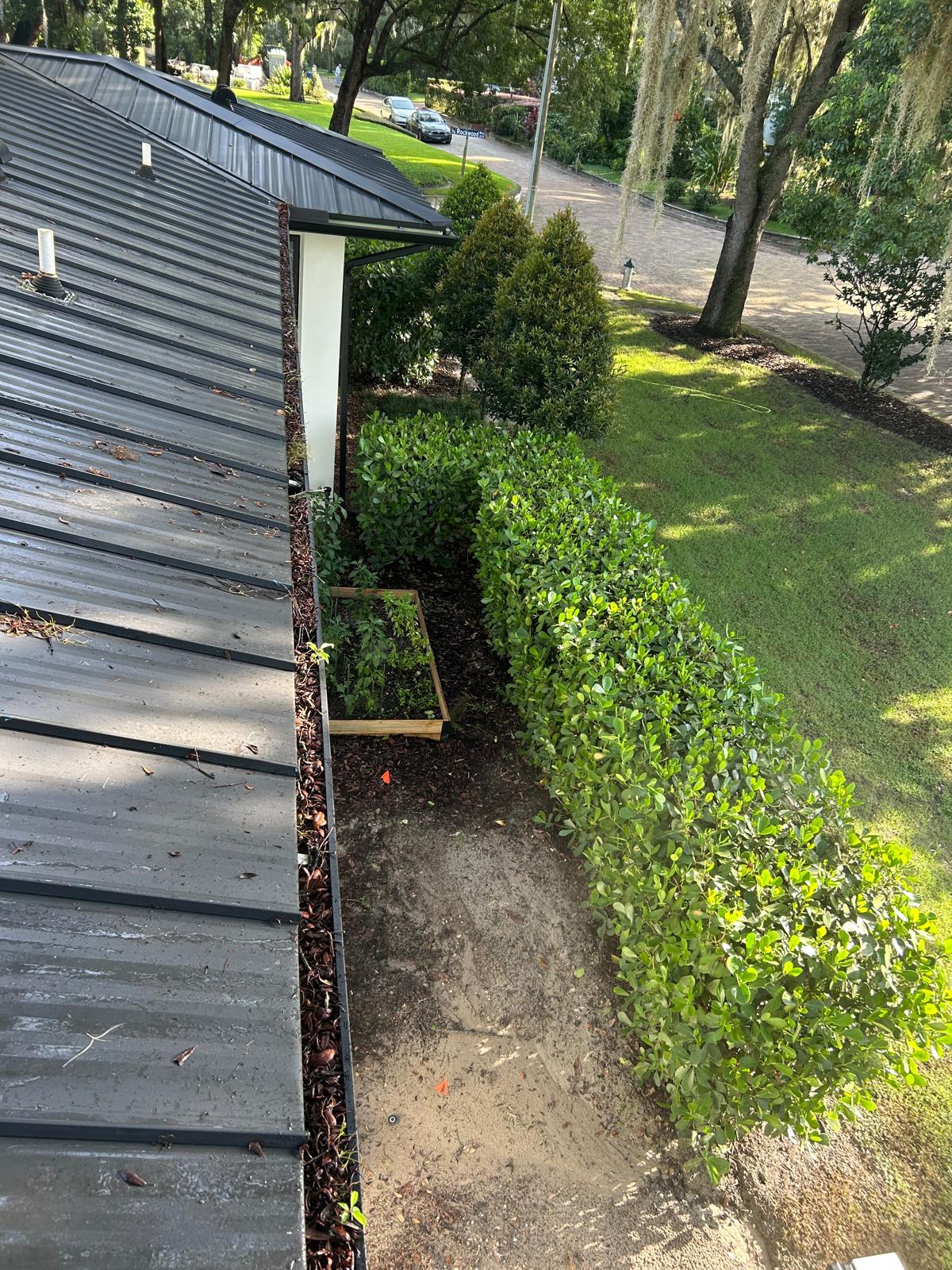Before pressure washing